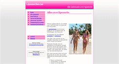 Desktop Screenshot of liposucties.be